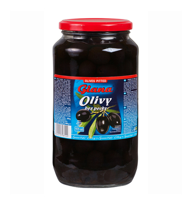 Černé olivy bez pecky 935ml 
